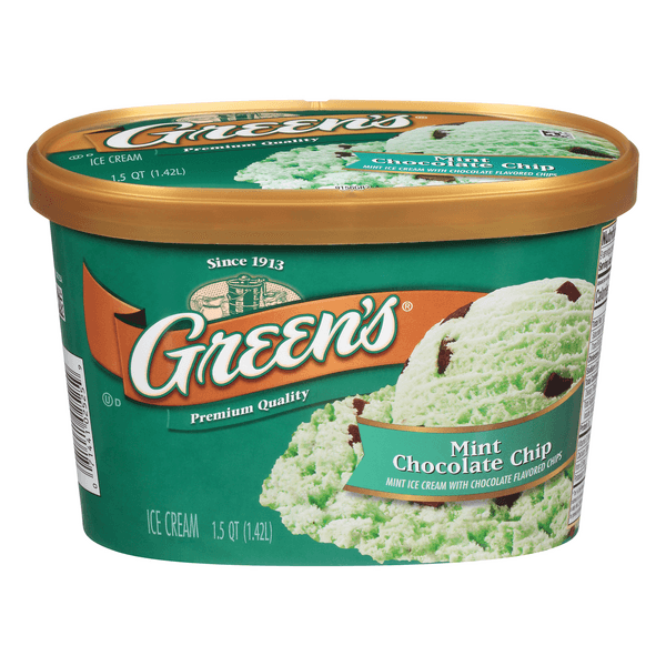 Green'S Premium Quality Ice Cream Mint Chocolate Chip