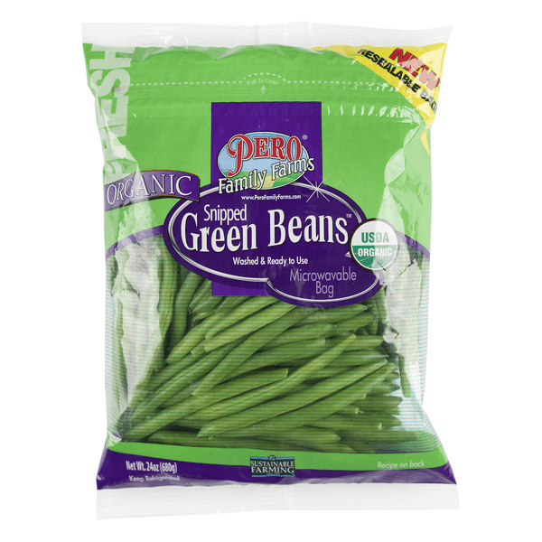 Pero Family Farms Organic Snipped Green Beans