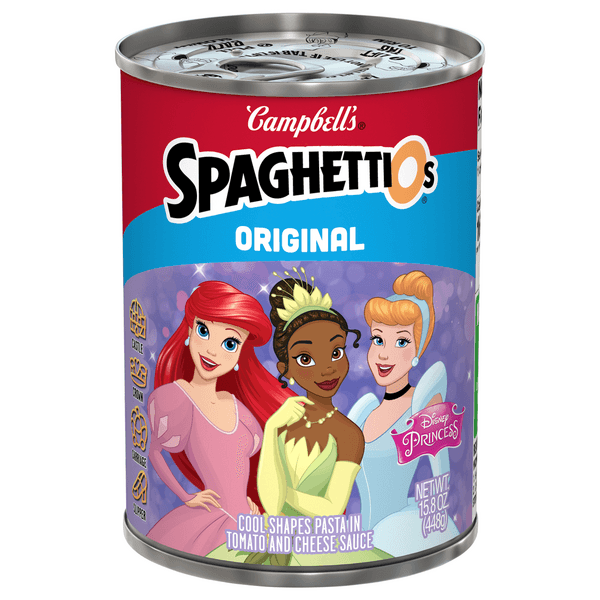 Campbell'S Spaghettios Original Disney Princess Shapes Canned Pasta