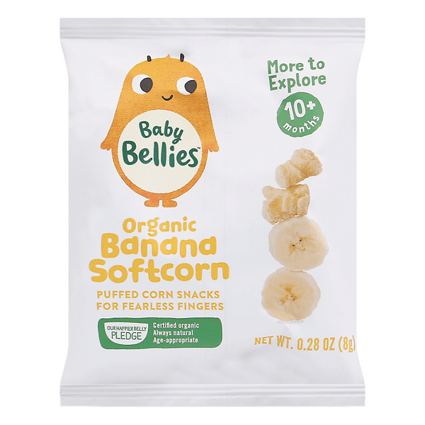 Baby Bellies Organic Banana Softcorn Snacks