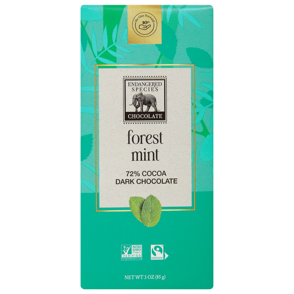 Endangered Species Dark Chocolate With Forest Mint