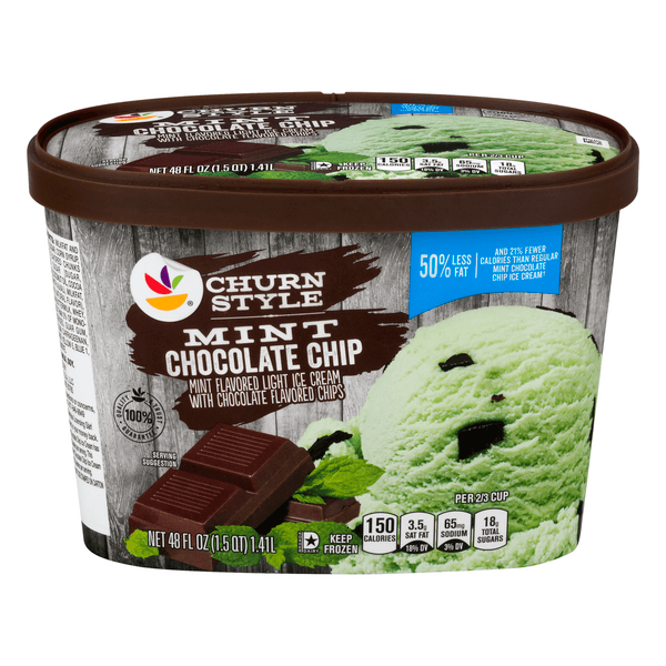 Our Brand Churn Style Ice Cream Mint Chocolate Chip