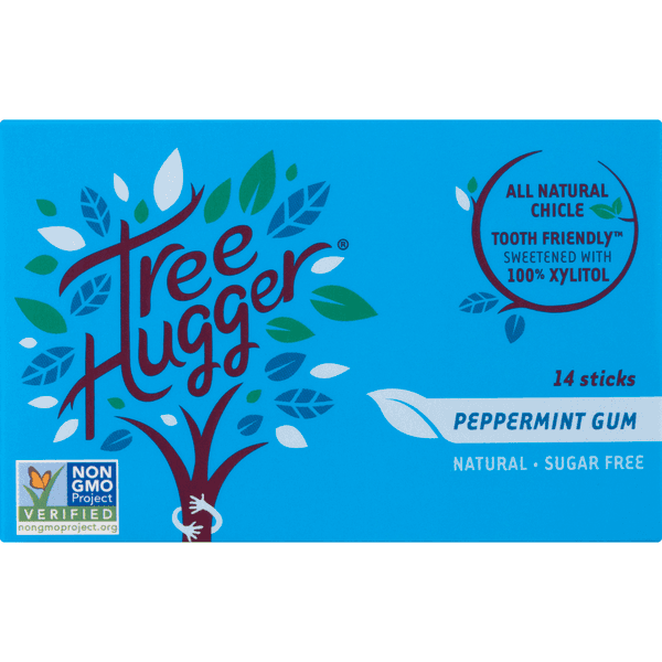 Tree Hugger Peppermint Gum Sticks Natural Sugar Free