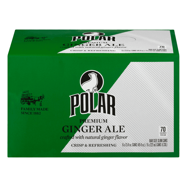 Polar Premium Ginger Ale Soda Caffeine Free