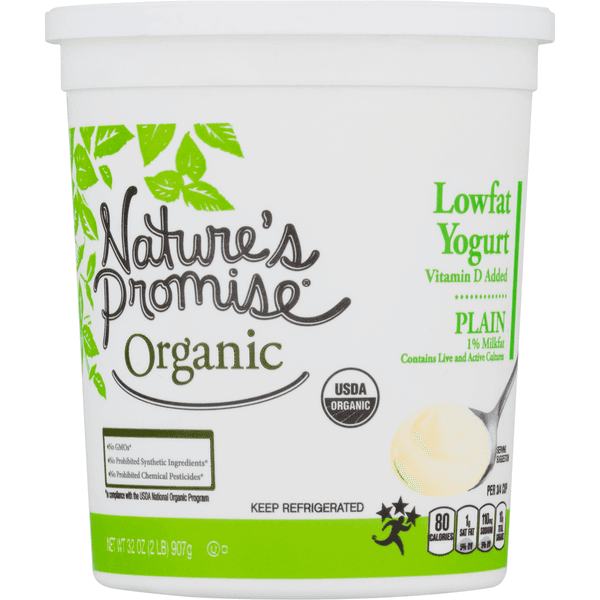 Nature'S Promise Organic Yogurt Plain Low Fat