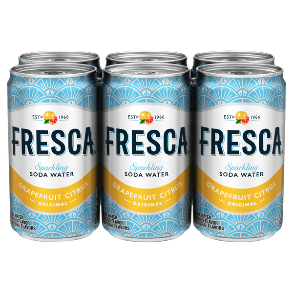 Fresca Soda Flavored Sparkling Sugar Free Zero Calorie Original Citrus Mini Can