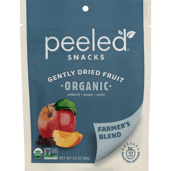Peeled Snacks Gently Dried Fruit Apricot Raisin Apple Organic