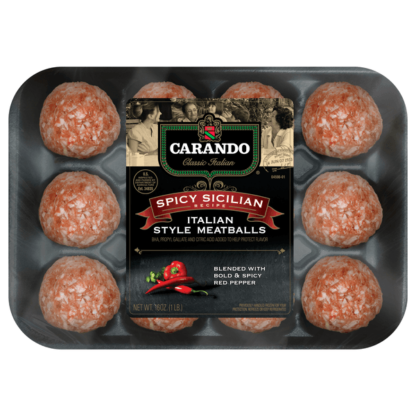 Carando Meatballs Italian Style Sicilian Recipe Hot