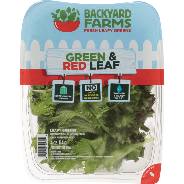 Backyard Farms Green & Red Leaf Fresh Leafy Greens