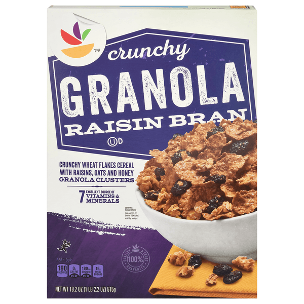 Stop & Shop Raisin Bran Cereal Crunchy Granola