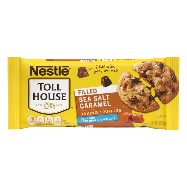 Nestle Toll House Sea Salt Caramel Filled Baking Truffles Chips