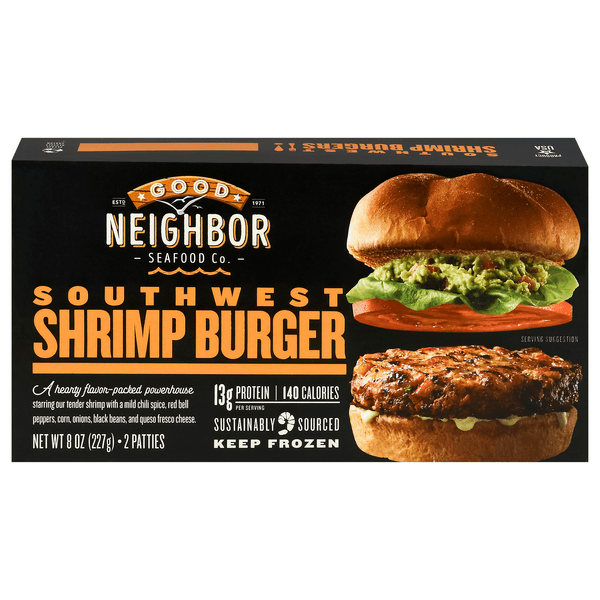 Good Neighbor Seafood Co. Shrimp Burger Southwest