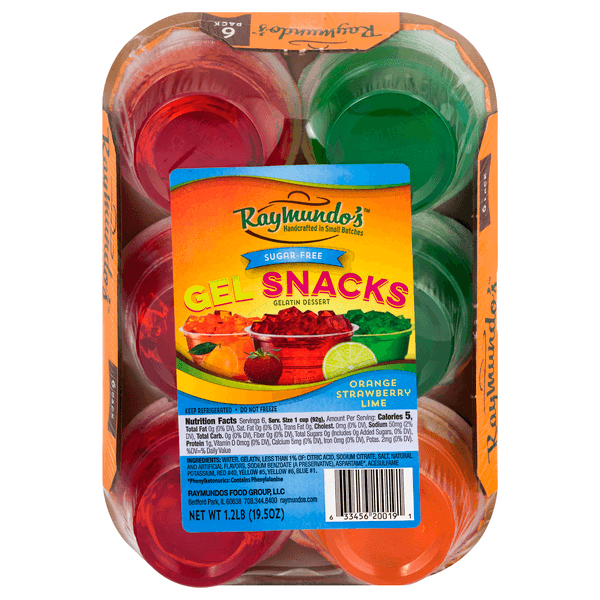 Raymundo'S Gel Snacks Orange Strawberry Lemon Lime Sugar Free