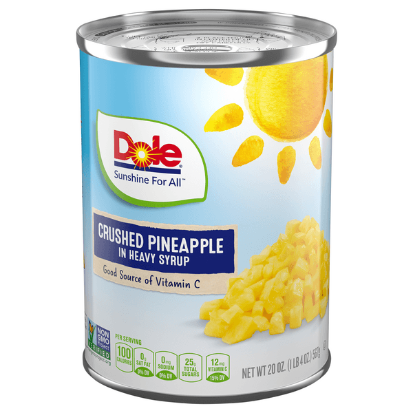 Dole Pineapple Crushed In Heavy Syrup