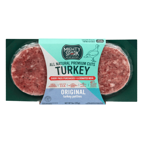 Mighty Spark Turkey Patties Original