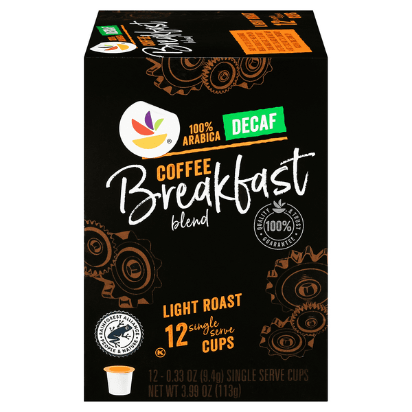 Stop & Shop Decaf Breakfast Blend Light Roast Single Serve Coffee