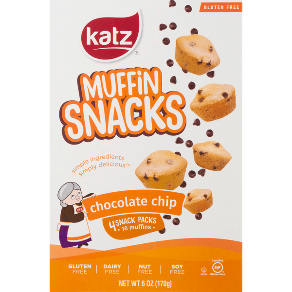 Katz Gluten Free Chocolate Chip Muffin Snacks