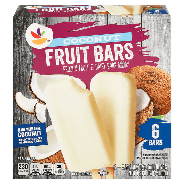 Stop & Shop Fruit Bars Coconut