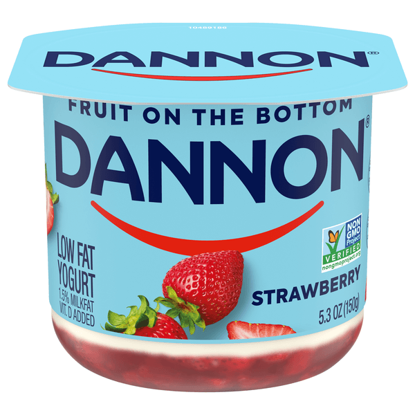 Dannon Fruit On The Bottom Strawberry Low Fat Yogurt