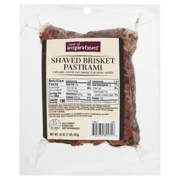 Taste Of Inspirations Brisket Pastrami Shaved