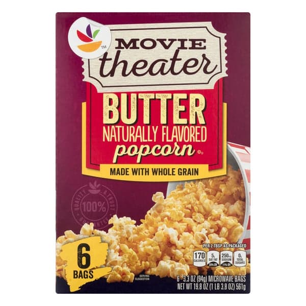 Stop & Shop Microwave Popcorn Movie Theater Butter