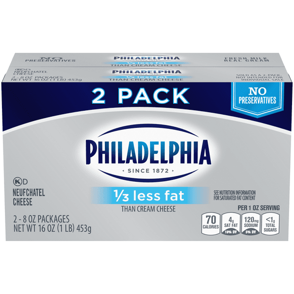 Philadelphia Ess Fat Neufchatel Cheese Brick