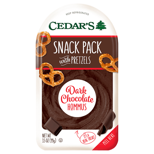 Cedar'S Snack Pack Dark Chocolate Hommus With Pretzels