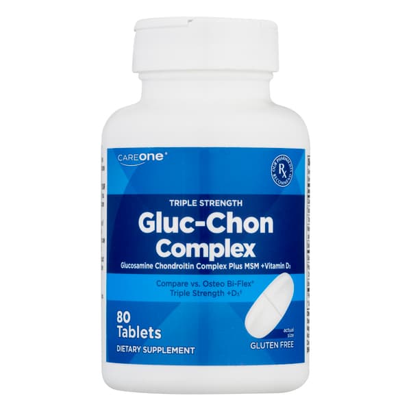 Careone Gluc-Chon Complex Triple Strength Tablets Gluten Free