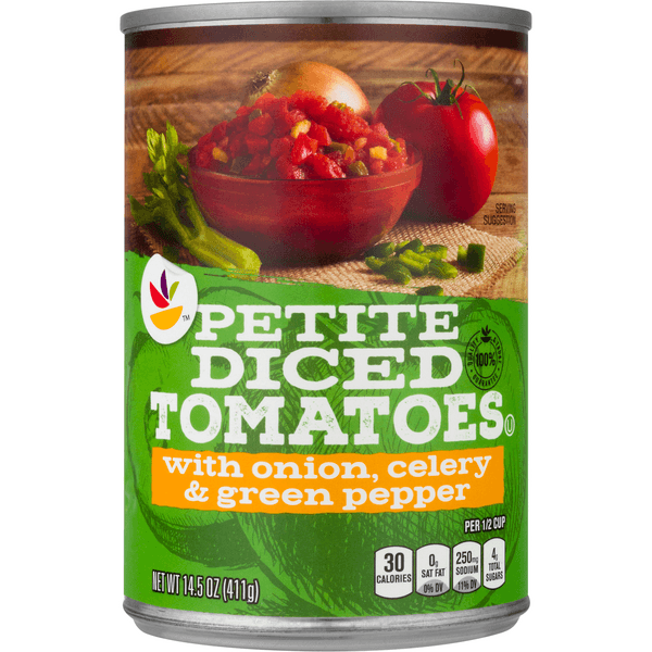 Our Brand Petite Diced Tomatoes With Onion Celery & Green Pepper
