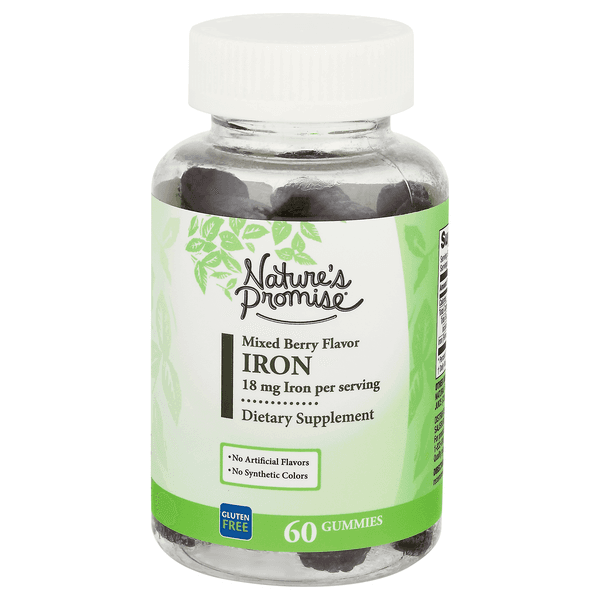 Nature'S Promise Iron Gummies Mixed Berry Gluten Free