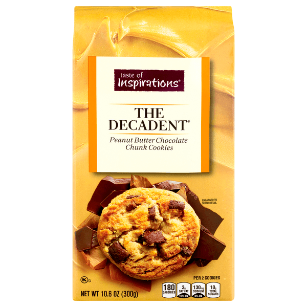 Taste Of Inspirations The Decadent Cookies Peanut Butter Chocolate Chunk