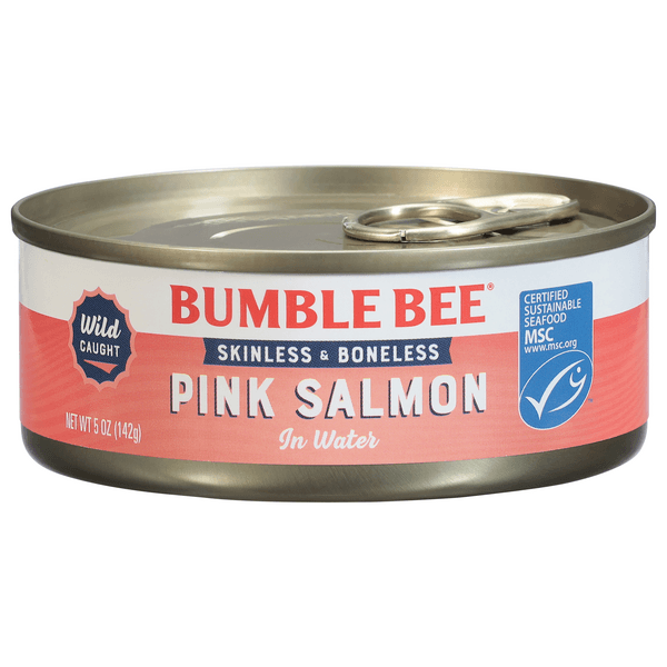 Bumble Bee Salmon Pink Skinless & Boneless Tuna Style In Water
