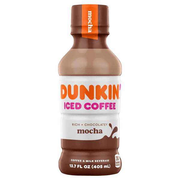 Dunkin Donuts Iced Coffee Beverage Mocha