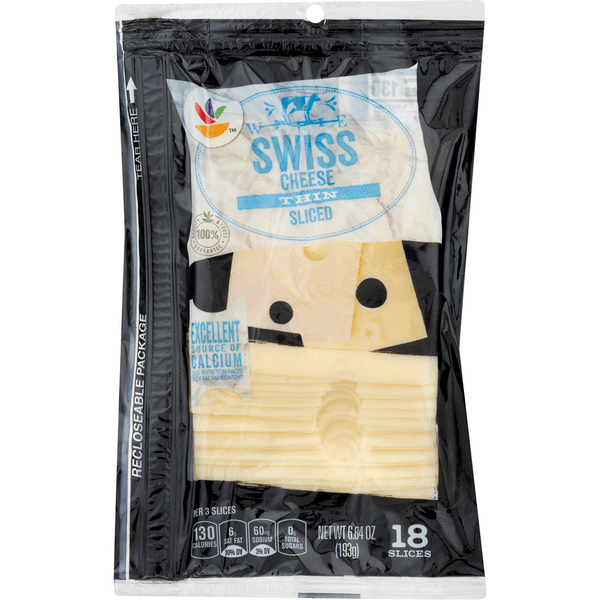 Stop & Shop Thin Sliced Swiss Cheese