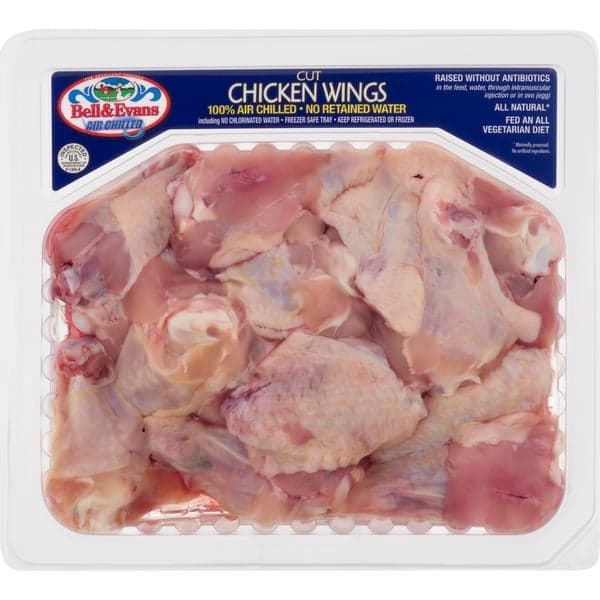 Bell & Evans Air Chilled Chicken Wings Cut Fresh