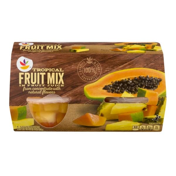 Our Brand Tropical Fruit Mix Cups In 100% Fruit Juice