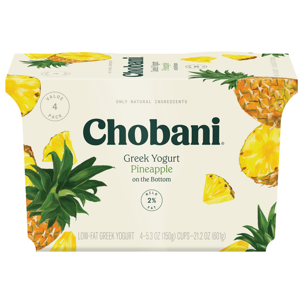 Chobani Pineapple 2% Fruit On The Bottom