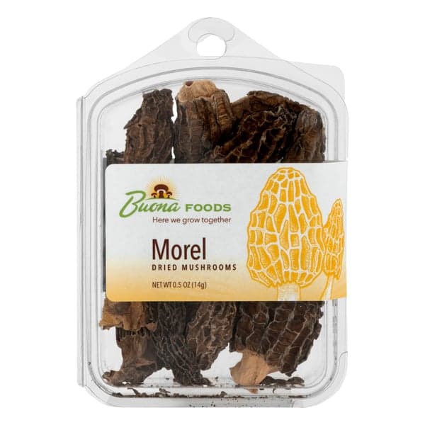 Buona Foods Dried Mushrooms Morel