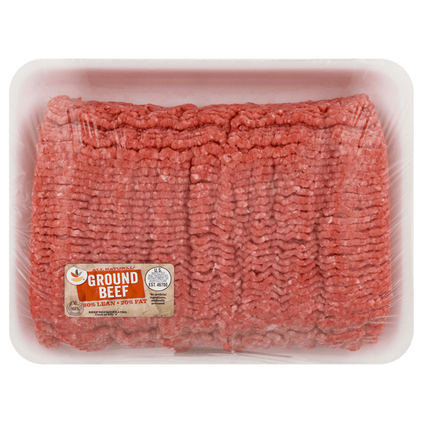 Stop & Shop All Natural 80% Lean 20% Fat Ground Beef Value Pack Fresh