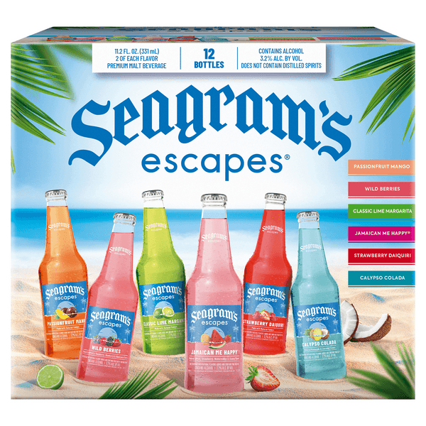 Seagram'S Escapes Classic Variety Pack Bottles