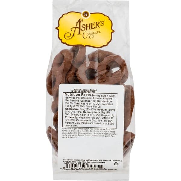 Asher'S Mini Pretzel Milk Chocolate Coated