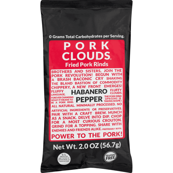 Pork Clouds Fried Pork Rinds Habanero Pepper