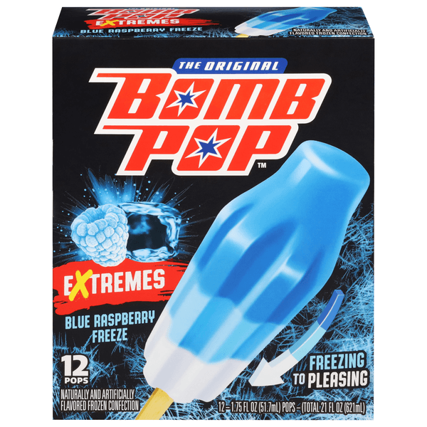 Bomb Pop Extremes  Confection Blue Raspberry Freeze