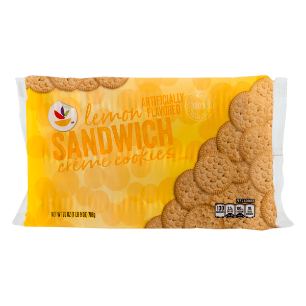 Stop & Shop Sandwich Cookies Lemon Creme