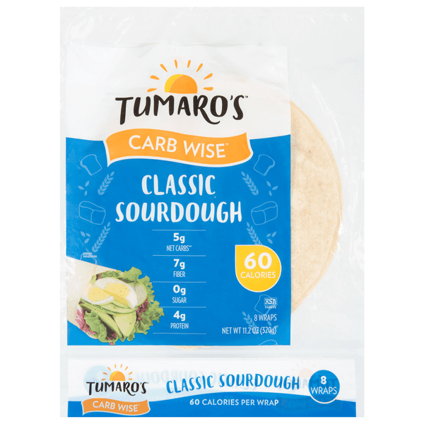 Tumaro'S Carb Wise Classic Sourdough Wraps