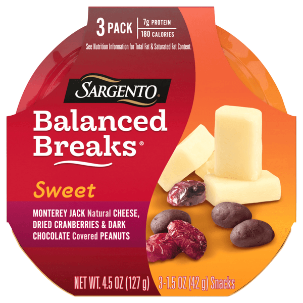 Sargento Sweet Balanced Breaks Monterey Jack/Cranberries/Peanuts