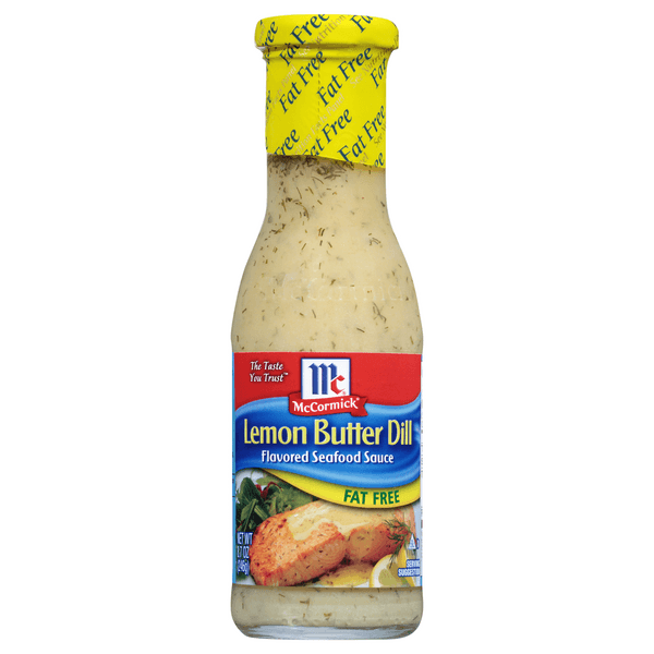 Mccormick Flavored Seafood Sauce Lemon Butter Dill Fat Free