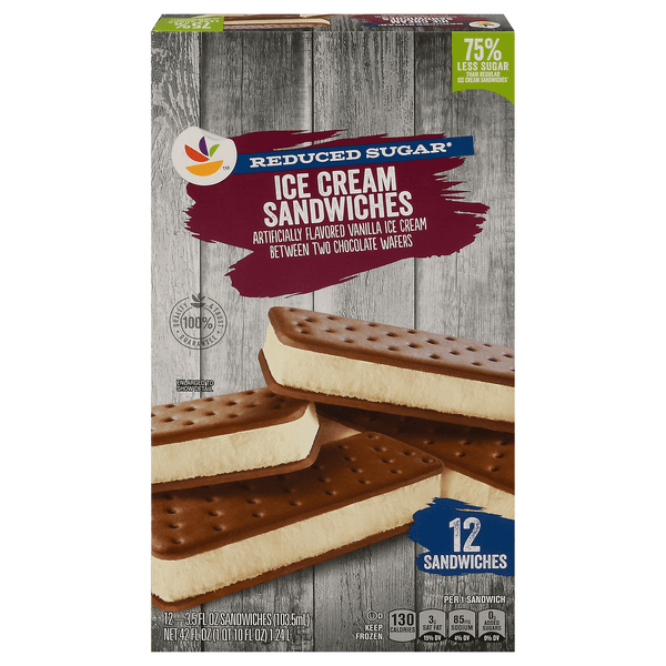 Stop & Shop Ice Cream Sandwiches No Sugar Added