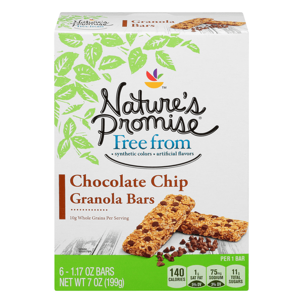 Nature'S Promise Free From Granola Bars Chocolate Chip