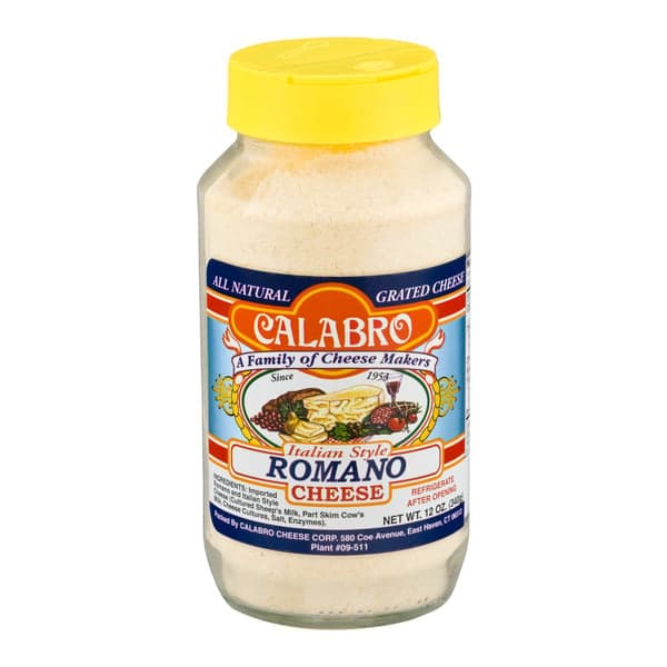 Calabro Italian Style Romano Cheese Grated